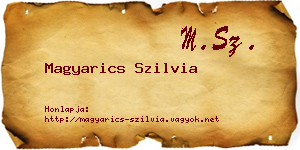 Magyarics Szilvia névjegykártya